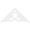 Ekena Millwork Pitch Preston Architectural Grade PVC Gable Pediment, 48"W x 24"H x 1"P (12/12) GPP048X024X100PRE - alternate 3